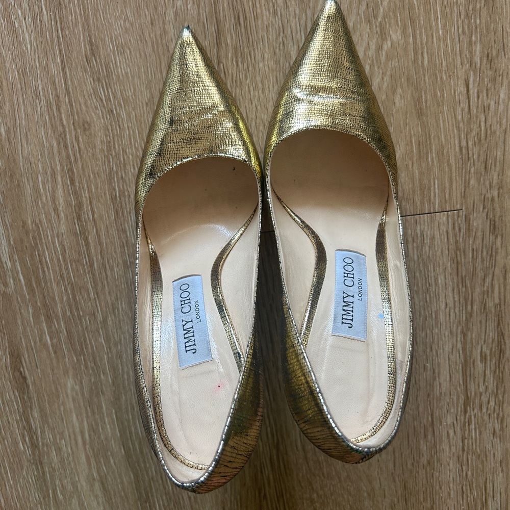 Jimmy Choo Gold Women's Shoes